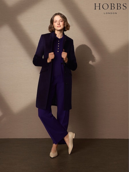 Hobbs Purple Taylor Coat (Y05639) | £319