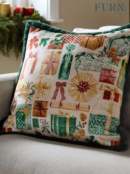 Furn Emerald All Wrapped Up Cushion (Y06049) | £20