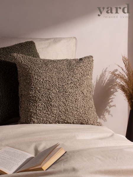 Yard Taupe Cabu Chunky Boucle Cushion (Y06074) | £28