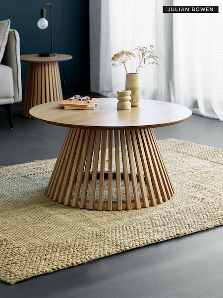 Julian Bowen Natural Oak Ollie Round Coffee Table (Y06143) | £235