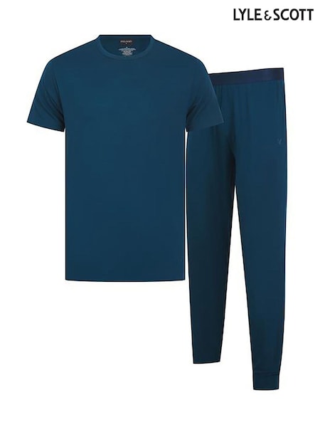 Lyle & Scott Blue Ward Premium Sleep Set (Y06182) | £55