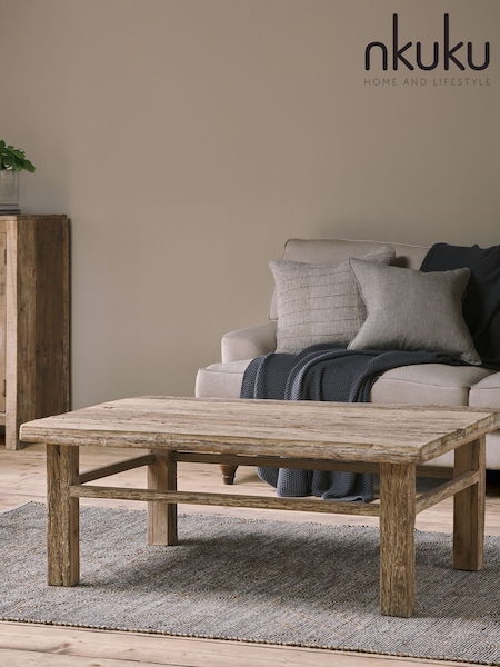 Nkuku Natural Ibo Reclaimed Wood Coffee Table (Y06449) | £595