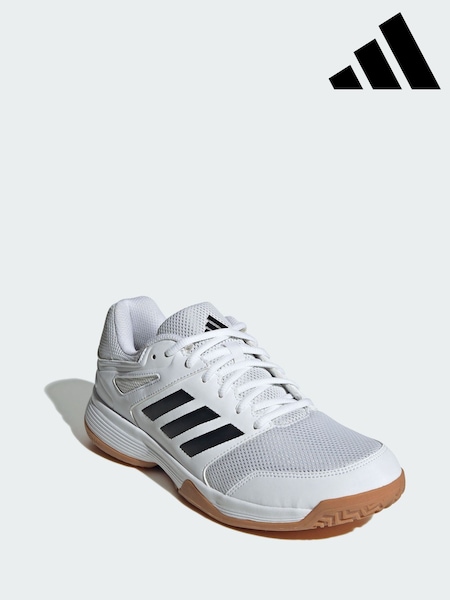 adidas White Speedcourt Indoor Shoes (Y06498) | £45