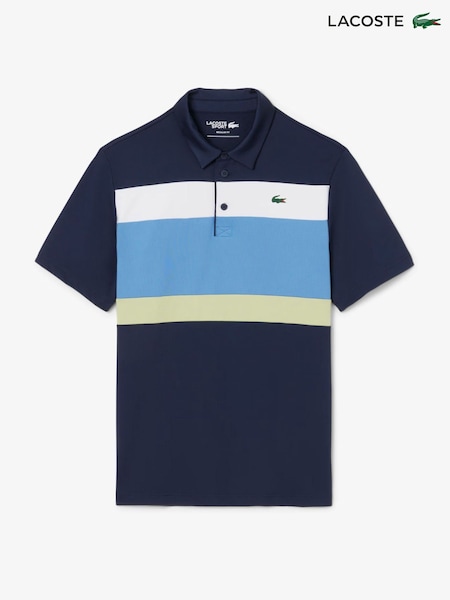 Lacoste Blue Regular Fit Ultra-Dry UPF50 Jersey Golf Polo Shirt (Y06520) | £105