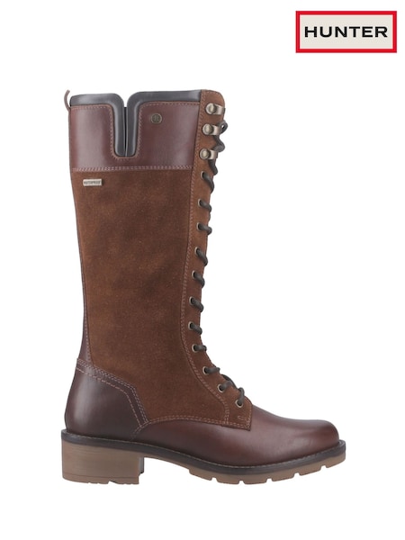Hunter Skye Tall Brown Boots (Y06584) | £170