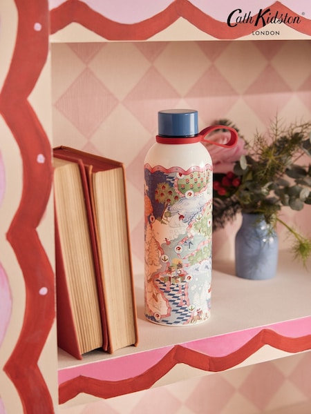 Cath Kidston Blue Christmas Journey Stainless Steel Bottle 475ML (Y06760) | £20