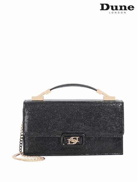 Dune London Black Skilled Top Handle Micro Bag (Y06783) | £79