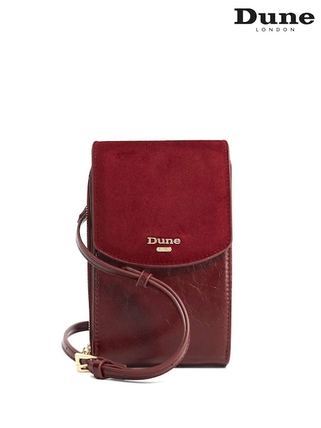 Dune London Red Sunrise Basic Phone Cross-Body Bag (Y06785) | £69