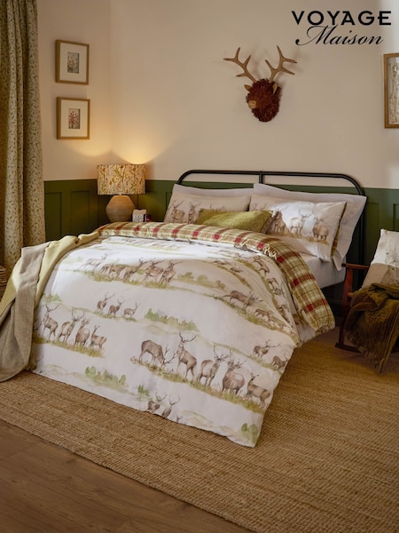 Voyage Maison Multicolour Moorland Stags Duvet Cover Set (Y06800) | £35 - £68