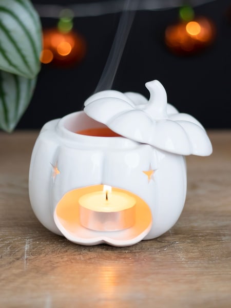 Something Different White Pumpkin Oil Burner (Y06835) | £14