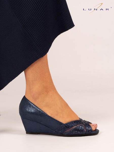 Lunar Blue Adriana Wedge Shoes (Y06979) | £65