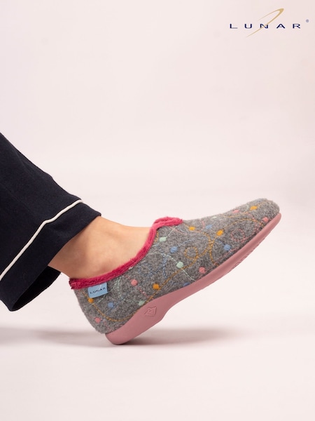 Lunar Grey Helsinki Full Slippers (Y07018) | £0