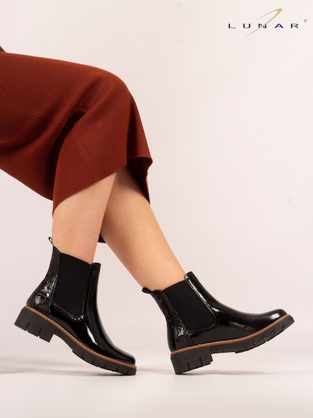 Lunar Peace Ankle Black Boots (Y07035) | £63