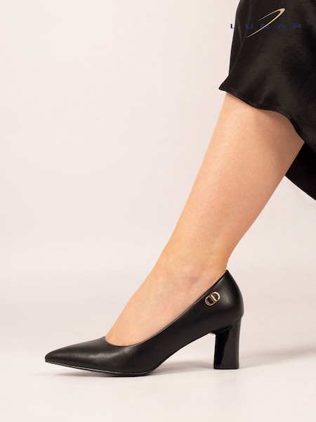 Lunar Phoebe Court Black Shoes (Y07060) | £38