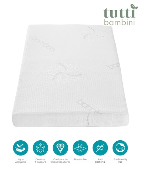 Tutti Bambini Natural Coir Fibre Cot Bed Mattress (Y07283) | £140
