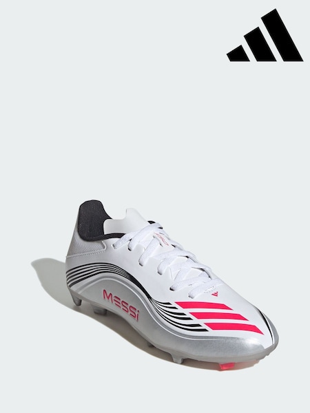adidas White F50 Messi League Firm/Multi-Ground Boots (Y07315) | £55