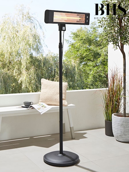BHS Black Wall Mount Patio Heater 1800W (Y07500) | £100