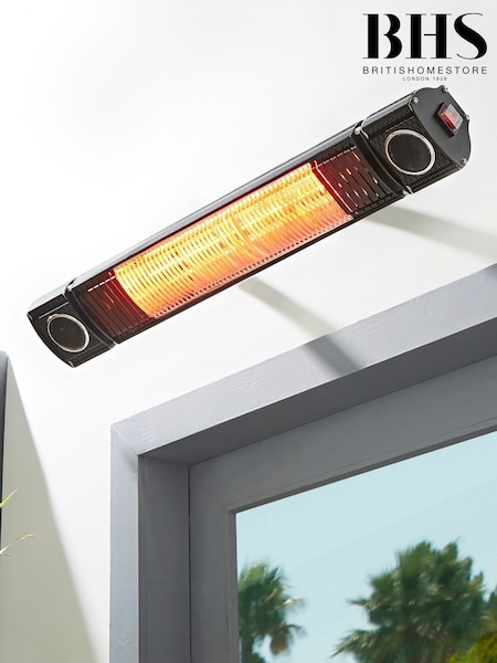 BHS Black 2kW Wall Heater With Wireless Speaker And Remote (Y07505) | £150
