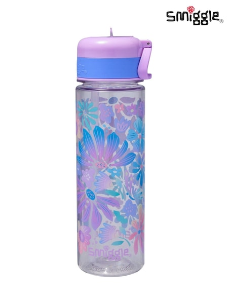 Smiggle Purple Bloom Plastic Drink Bottle 650Ml (Y07853) | £12
