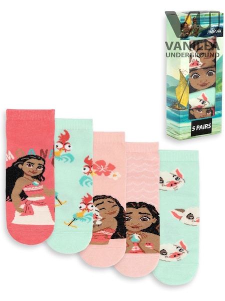 Vanilla Underground Pink Calf Socks Set of 5 (Y08126) | £0