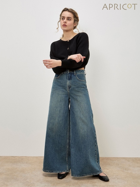 Apricot Blue Zoe Palazzo Jeans (Y08192) | £55