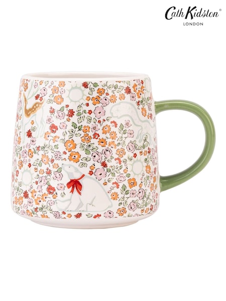 Cath Kidston Neutral Christmas Animal Ditsy Billie Mug (Y08221) | £10