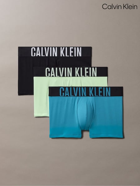 Calvin Klein Blue Intense Power Micro - Trunks 3 Pack (Y08427) | £45