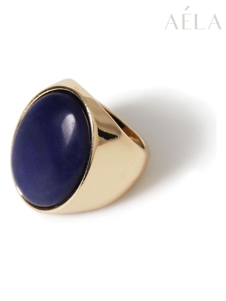 Aela Blue Statement Ring (Y08509) | £14.50