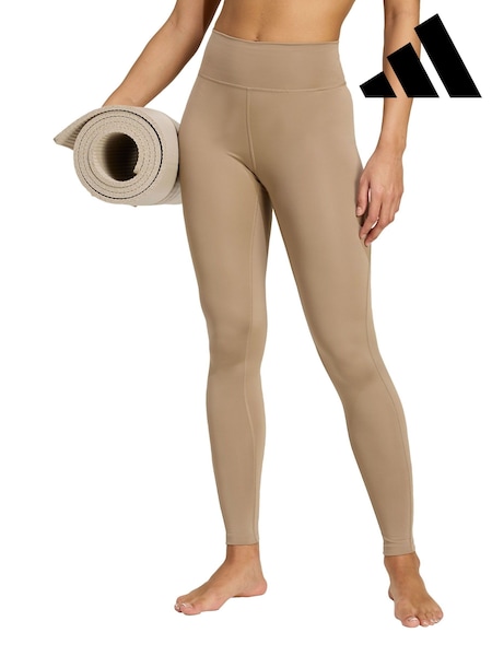 adidas Brown All Me Essentials Full-Length Leggings (Y08512) | £35