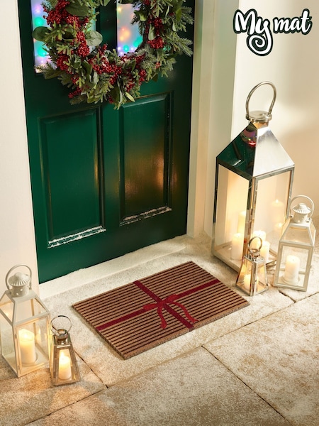 My Mat Natural Gift Wrapped Coir Doormat (Y08577) | £20
