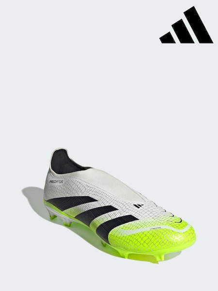 adidas White Predator League Laceless Firm/Multi-Ground Boots (Y08590) | £85