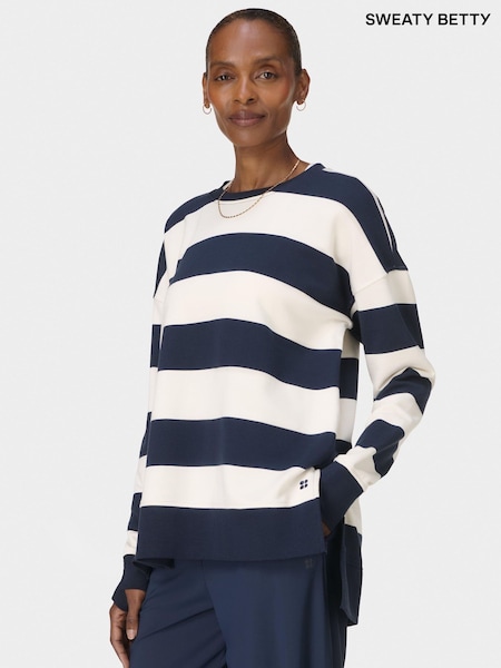 Sweaty Betty White After Class Longline Sweatshirt (Y08701) | £50