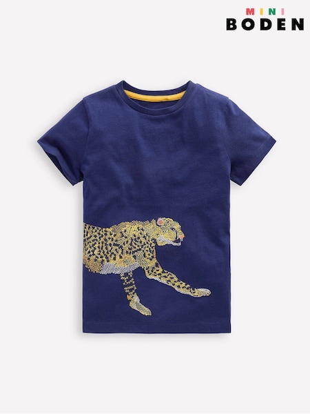 Boden Blue Superstitch T-Shirt (Y08775) | £19 - £21