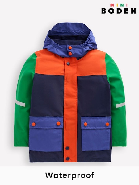 Boden Blue Waterproof Fishermans Jacket (Y08787) | £45 - £49