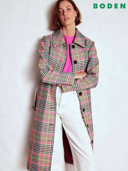Boden Brown Lancaster Belted Trench Coat (Y08838) | £339