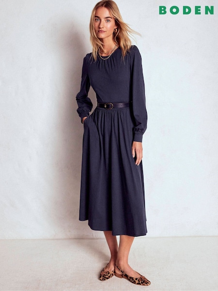 Boden Blue Alexandra Jersey Midi Dress (Y08864) | £89