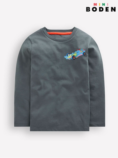 Boden Grey Front & Back Printed T-Shirt (Y08929) | £17 - £19