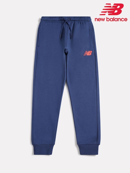 New Balance Blue Brush Back Graphic Joggers (Y08938) | £40 - £48