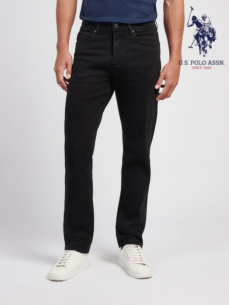 U.S. Polo Assn. Black Straight Fit Jeans (Y09162) | £60
