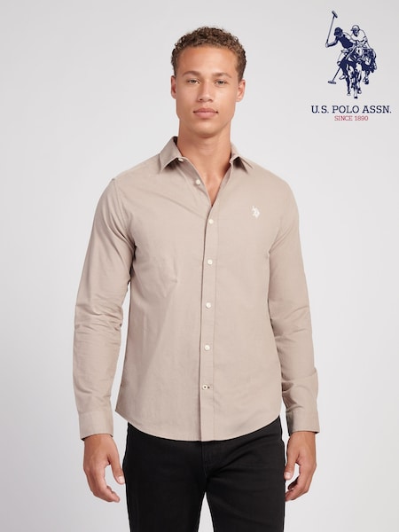 U.S. Polo Assn. Natural Textured Corduroy Shirt (Y09165) | £75