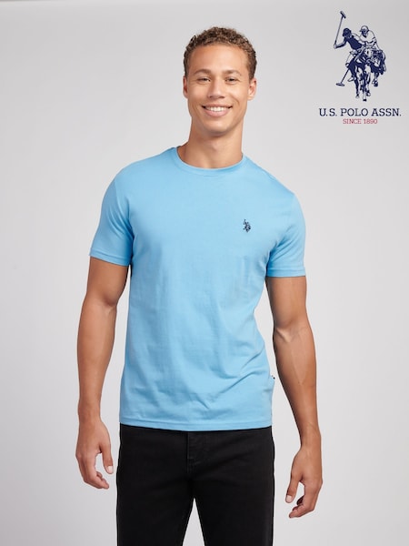 U.S. Polo Assn. Bright Blue Mens Back Graphic T-Shirt (Y09194) | £30
