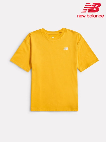 New Balance Gold Jersey Small Logo Cotton T-Shirt (Y09231) | £20 - £24