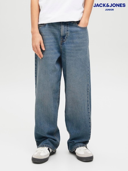 JACK & JONES Junior Blue Ron Extra Baggy Fit Jeans (Y09271) | £30