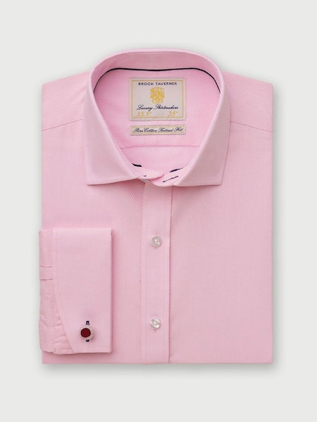 Brook Taverner Pink Double Cuff Shirt (Y09344) | £50