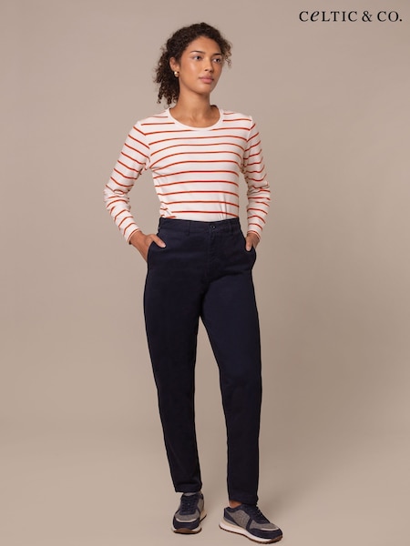 Celtic & Co. Blue Barrel Leg Trousers (Y09348) | £109