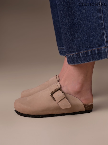 Celtic & Co. Sheep Lined Penny Loafer Clogs (Y09350) | £99