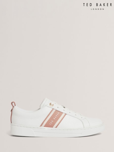 Ted Baker White Bailly Webbing Detail Trainers (Y09410) | £119