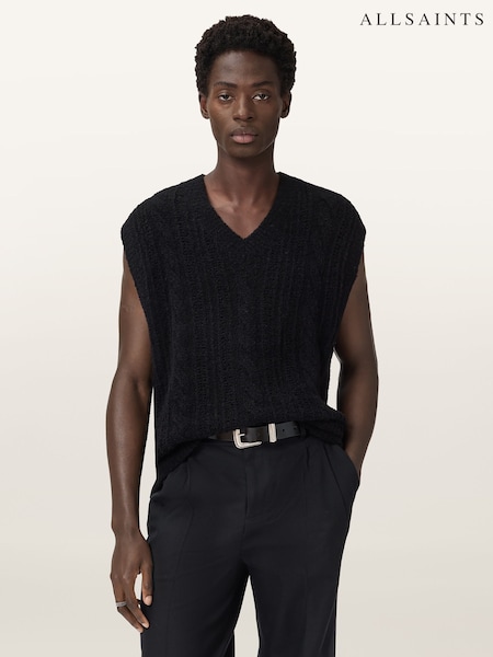 AllSaints Black Josif Tank top (Y09441) | £149