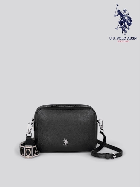 U.S. Polo Assn. Black Mansion Double Zip Cross-Body Bag (Y09698) | £70