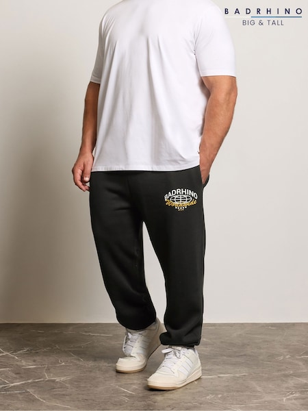 BadRhino Big & Tall Black Worldwide Joggers (Y09712) | £30